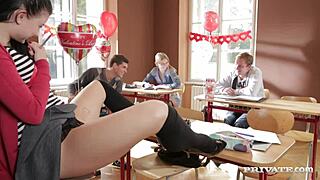 Lucy Li and Violette Pink Ride Rough in Wild Group Action