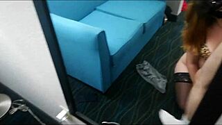 my redhead curves shook from anal in hotel room