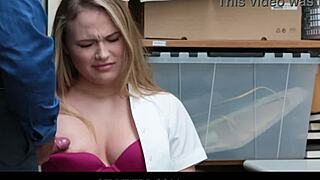 Sexyperp - naughty shoplifter alyssa cole hammered in office