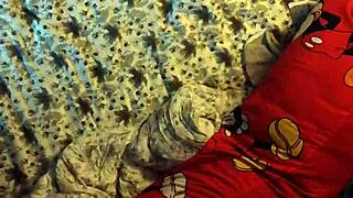 Watching mom secretly in the house