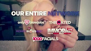 Holy Hell! Busty Stepmom Caught Me Jerking Off and Sucked My Cock Deep!