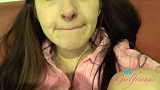 Super cute Tifa Quinn gets pussy licked and fingered to orgasm POV