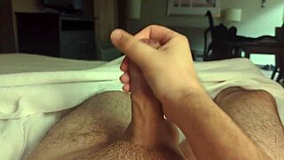 i masturbate alone in the hotel room, feeling relaxed and private