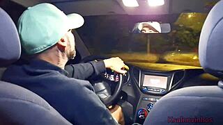 Redhead Wife Teases Driver, Then Fucks Him On The Street