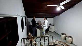 student heads to teacher's office for a test and gets seduced into wild sex.