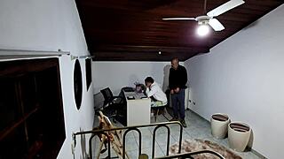 student heads to teacher's office for a test and gets seduced into wild sex.