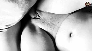 Closeup FUCK and CUMSHOT with Hairy European MILF!