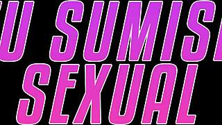 homemade trio with stepdaughter and neighbor in lingerie for ball licking and gagging blowjob