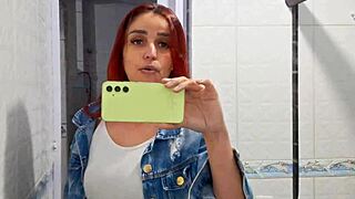 Redhead Wife Teases Driver, Then Fucks Him On The Street