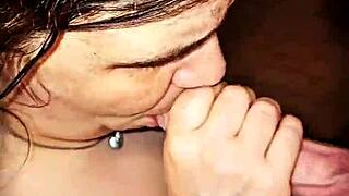 Amateur With Big Tits Sucks Monster Cock In Intense Blowjob Leading To Massive Cumshot
