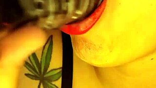 Yo, watch this Colombian babe dildo play in shower