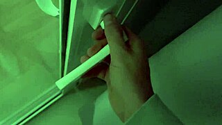 Stepbrother spies on me behind the door, leading to wild fun