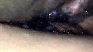 my sexy wife handles my huge black cock with ease.