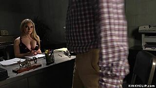 Milf clinic owner fingers male slave's ass in hospital bondage