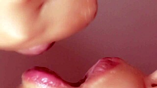 My Japanese step sister swallows cum in uncensored close-up