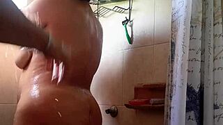 From bathroom to bed, covering my stepmom's face with cum! Unbelievable!