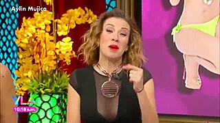 aylin mujica shows marked nipples and big ass in mini dress 😍