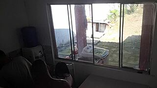 cuckold watches wife get fucked by black guy in the kitchen