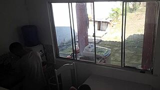 cuckold watches wife get fucked by black guy in the kitchen