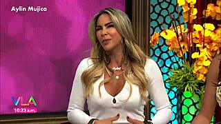 aylin mujica shows marked nipples and big ass in mini dress 😍