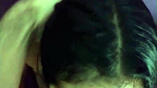 The young couple engages in homemade sex. Almost cumming in the beautiful girl's mouth with monster cock.