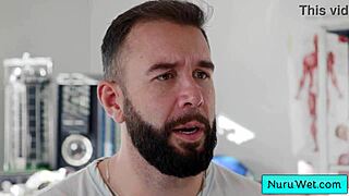 Blondie Anna Claire Clouds Slams Wet Nuru Massage on Will Pounder