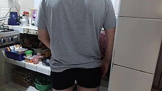 Found My Dirty Stepmom Teasing Me In Kitchen While Husband Rests!