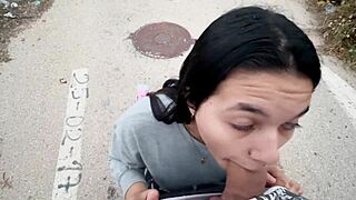 Brunette sucking huge cocks, damn she's hot! 🔥