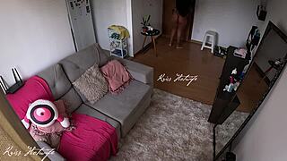 My husband wasn't home, so I flashed the water guy in just my bikini, feeling so naughty