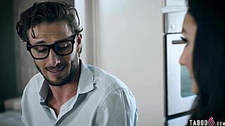 Young Woman Outsmarts Coworker for Doggystyle Sex