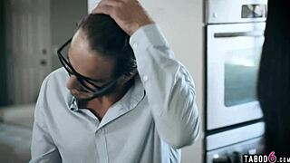 Young Woman Outsmarts Coworker for Doggystyle Sex