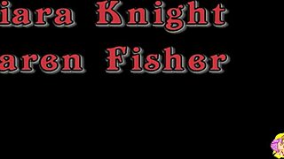 Kiara Knight Enjoying Older Karen Fisher's Attention in Bedroom