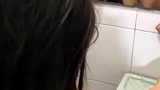 He returned to the bathroom for a private moment with natural surroundings.