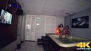 Gaucho fucks big pussies in the sauna
