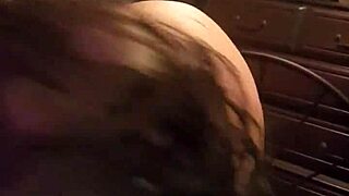 brunette amateur deepthroats monster cock in close-up blowjob completion