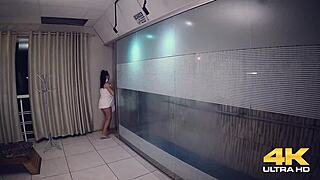 Gaucho fucks big pussies in the sauna