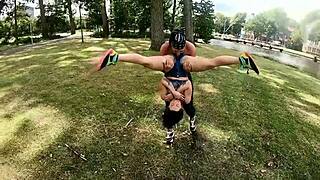 Hot lesbian personal training session trailer just dropped