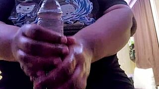 uhh, my bf got me playin with huge dildo toys, soo good