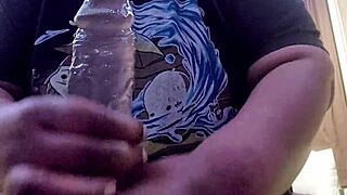 uhh, my bf got me playin with huge dildo toys, soo good