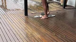 Homemade Content By Wifebucket - Shameless And Slutty Young 18+ Wife Getting Fucked On The Porch
