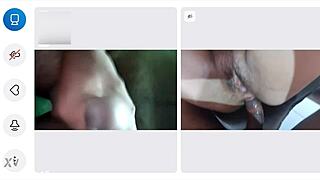 Granny Carmen intensely masturbates to orgasm on US Flag Day.