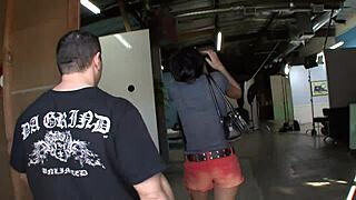 Busty asian milfs lick cum and get deep anal gaping