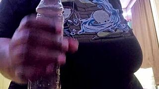 uhh, my bf got me playin with huge dildo toys, soo good