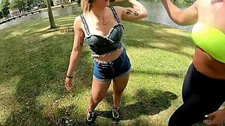 Harmony Hex gets fucked hard till her pussy's sore and he cums on her tits 😍