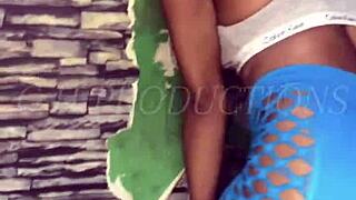 young ebony petite amateur quickie in ghetto