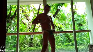 Pervy Papifachero Plays Thongs