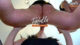 Pov view of asian girl sucking on a big dick deepthroat