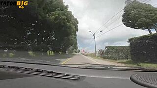 Petite Sexy Colombian Girl Banged in Moving Car Interview