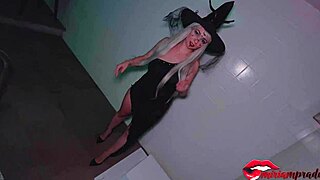 Fucking Busty Witch Miriam Prado With Monster Cock On Halloween