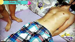 Molly Little's Skinny Brunette Body Rides Muscular Guy In Missionary And Cowgirl.